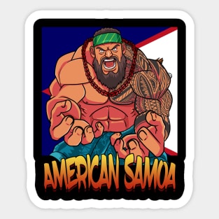 American Samoa Samoan Flag Polynesian Warrior Pride Sticker
